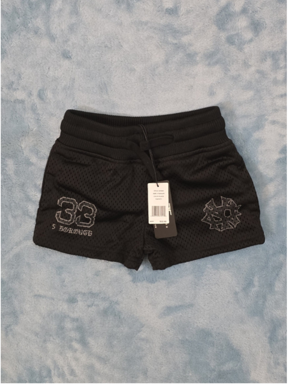 Boys Jordan Craig Mesh Shorts Size 2T Black Grey